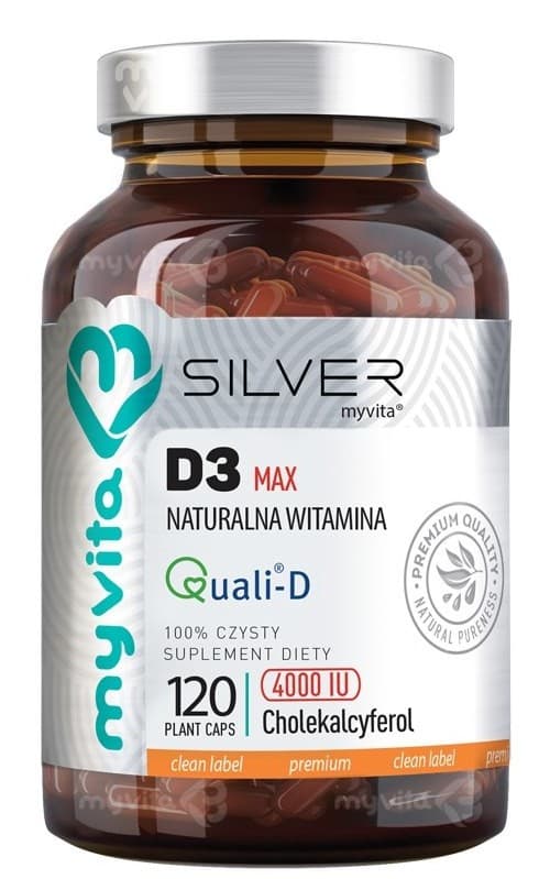 Vitamin D3 Max 4000IU - 120 Kapseln – MyVita Verpackung