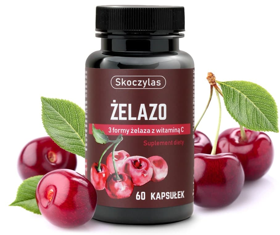 Skoczylas Żelazo 3 formy z witaminą C 60 kapsułek | Skoczylas – Skoczylas packaging