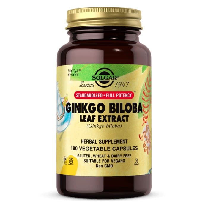 Solgar - Extracto de Hoja de Ginkgo Biloba 60 cápsulas – Solgar empaque