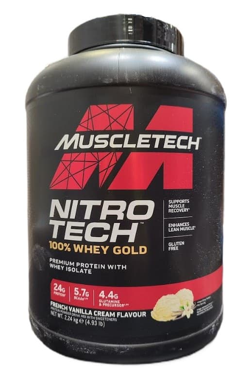 MuscleTech - Nitro-Tech 100% Whey Gold, pulver – Muscletech förpackning