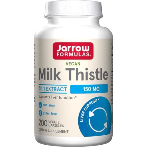 Jarrow Formulas - Milk Thistle 30:1 Ekstrakt - 200 vegetabilske kapsler – Jarrow Formulas emballage