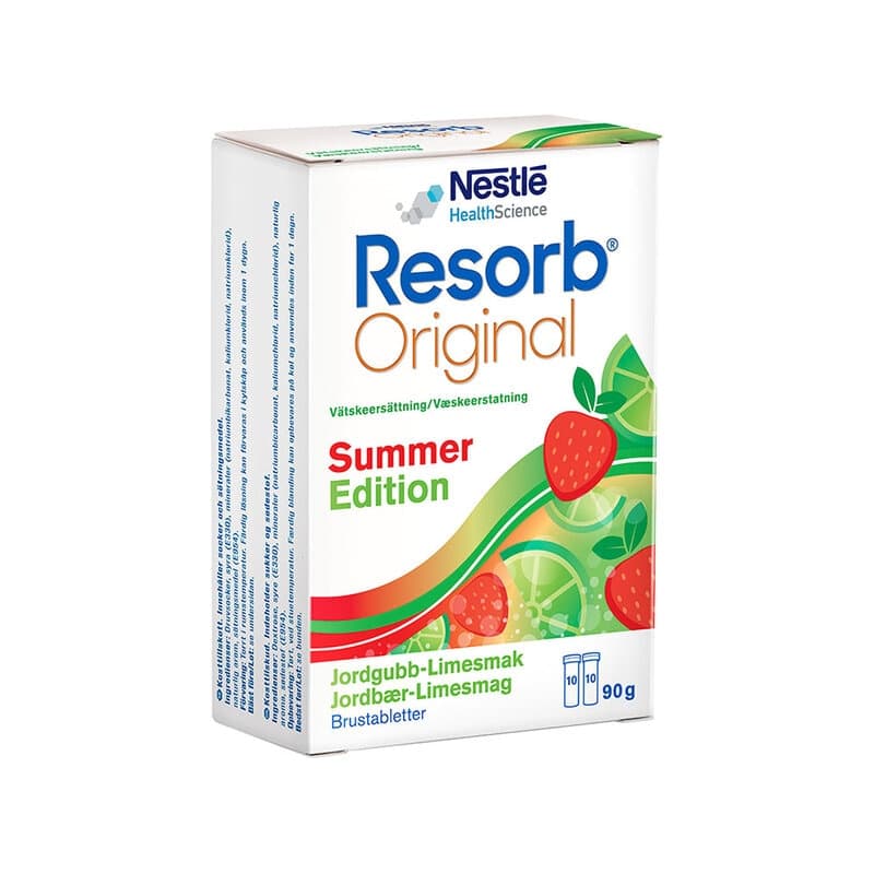 Resorb Brustablett Summer Edition Jordgubb-Lime 20st – Resorb embalagem