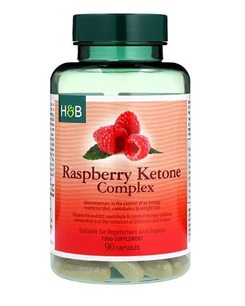 Holland & Barrett - Raspberry Ketone Complex 90 kapsułek – Holland & Barrett opakowanie