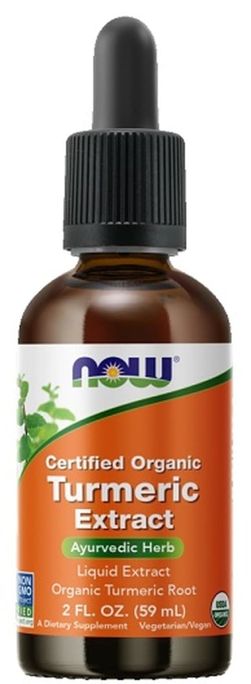NOW Foods Turmeric Extract 59ml – Flüssiger Bio-Kurkumaextrakt – NOW Foods Verpackung