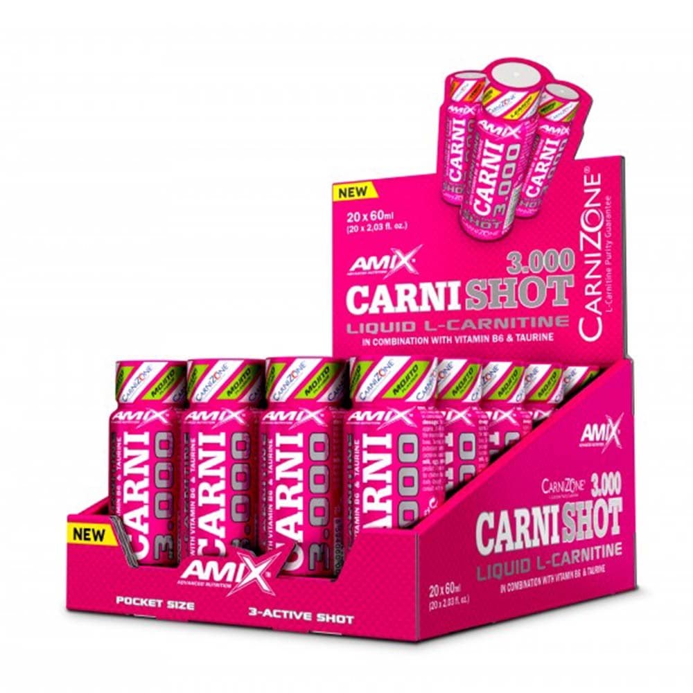 Amix Carnishot 3000 - 20 x 60ml drickbara shots