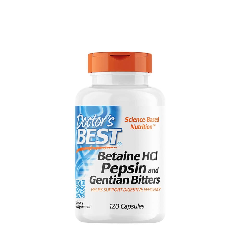 Doctor'S Best - Betaine HCL Pepsin & Gentian Bitter