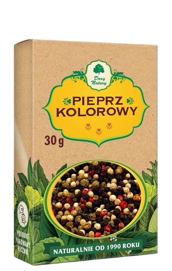 Dary Natury - Mixed Peppercorns 30g – Dary Natury verpakking