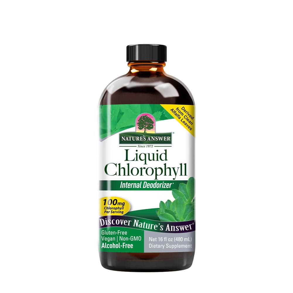 Nature's Answer - Chlorophyll Liquid - 480ml – Nature's Answer förpackning