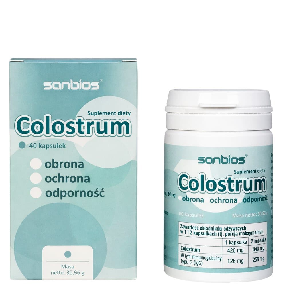 Sanbios Colostrum 420mg 60 kapslar