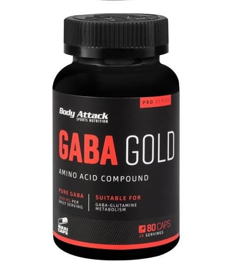 Body Attack - GABA Gold - 80 Capsules – packaging