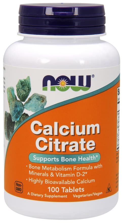 NOW Foods Calcium Citrate With Minerals & Vitamin D-2 - 100 tabletten – NOW Foods packaging