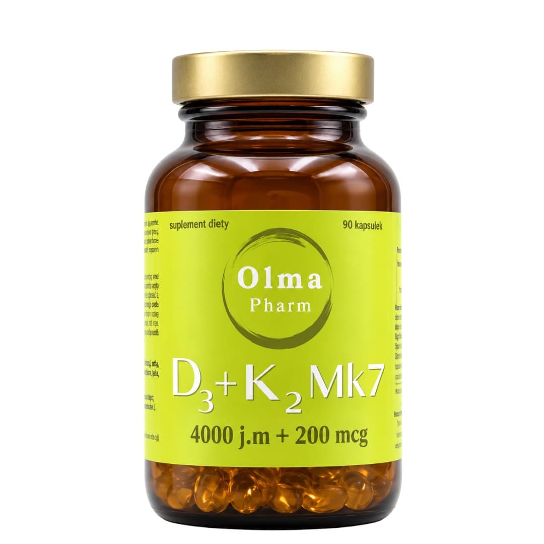 Olma Pharm - Vitamina D3 e K2 MK7 - 90 cápsulas