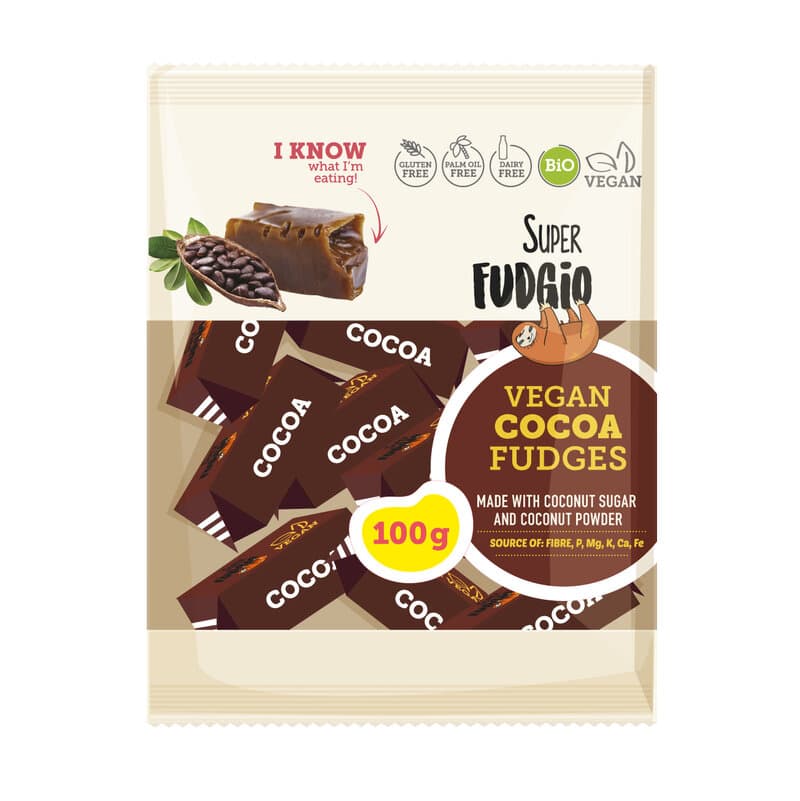 Fudge Chokolade 100g – Super Fudgio emballage