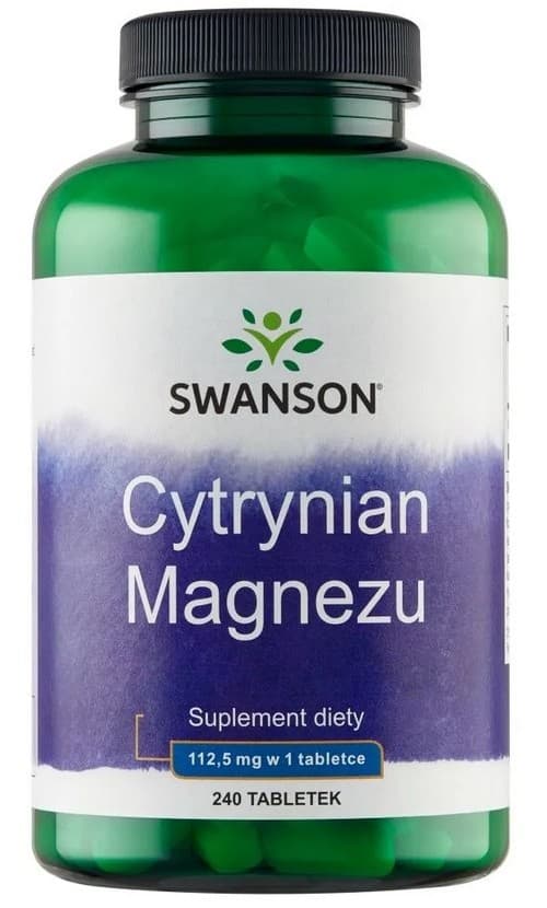 Swanson - Magnesium Citrate, 225mg Super-Strength - 240 tabletter – Swanson confezione