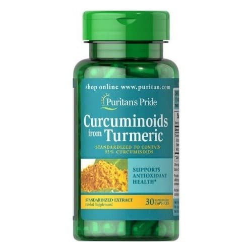 Puritan's Pride - Turmeric Curcumin Standardized Extract - 30 Caps – Puritan's Pride förpackning