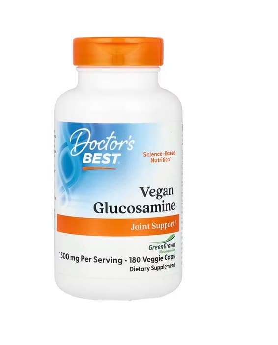 Doctor's Best Vegan Glucosamine With Greengrown, 1500mg - 180 Vcaps – Doctor's Best empaque