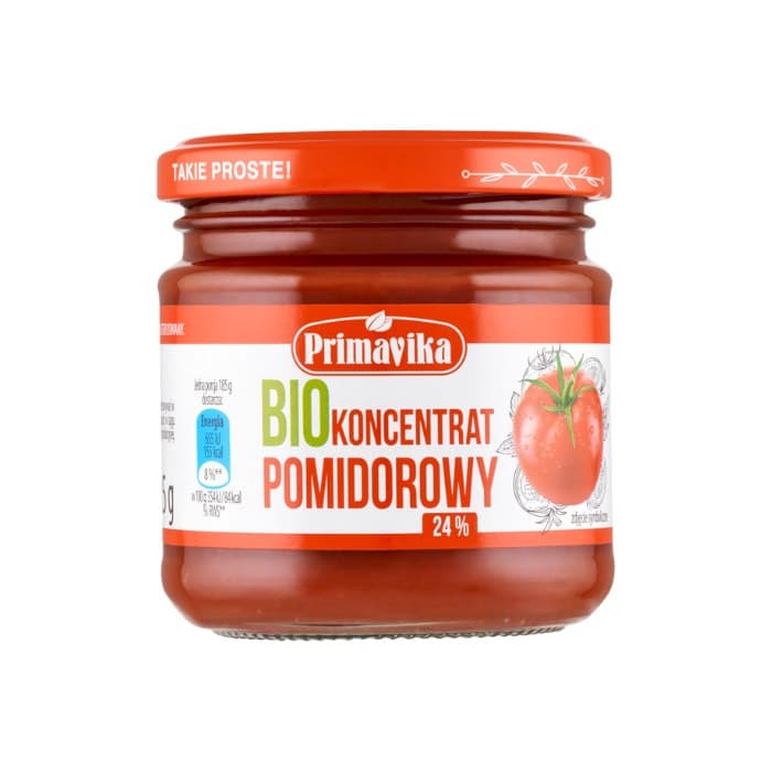 Primavika - Biologisch Tomatenconcentraat - 185g – Primavika verpakking