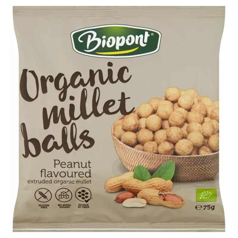 Biopont - Organic Millet Balls - 75g – Biopont förpackning