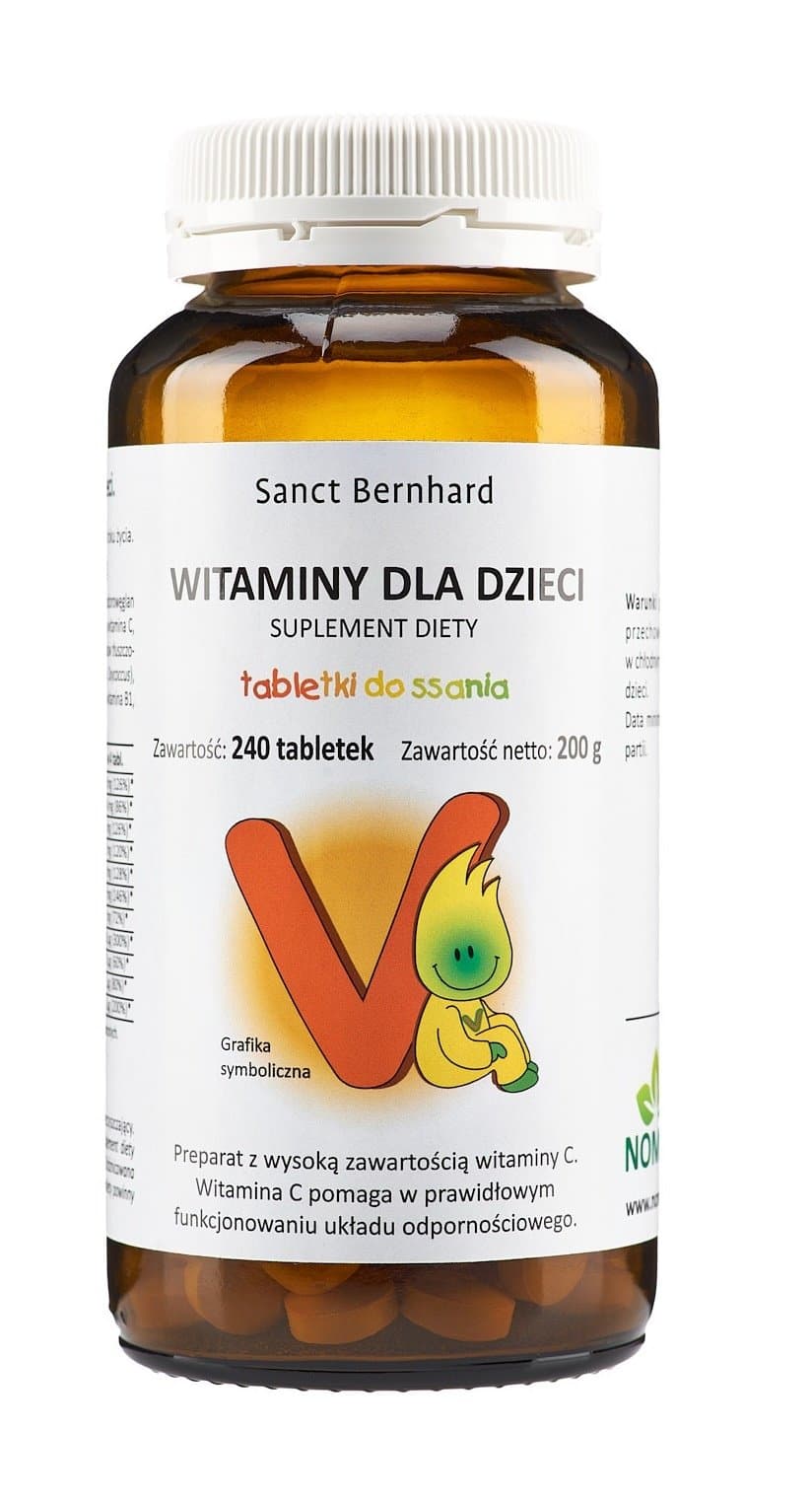 Kräuterhaus Sanct Bernhard Vitamina infantil - 120 tabletas