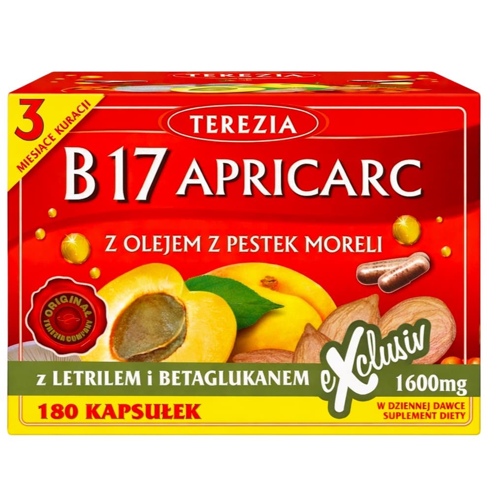 Terezia - B17 Apricarc 1600mg – Terezia förpackning