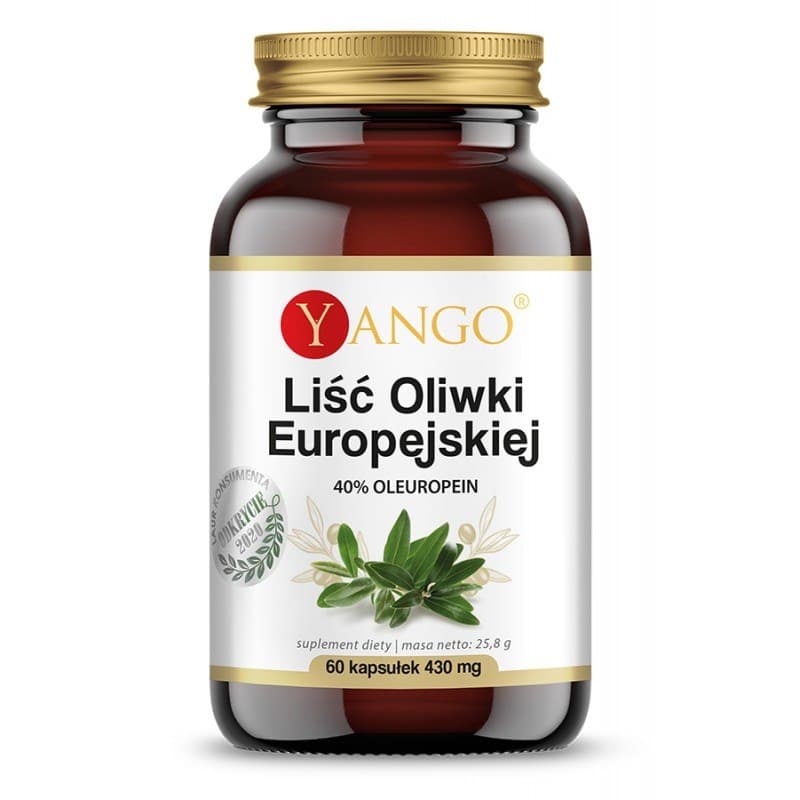 Yango European Olive Leaf - 40% Oleuropein - 60 kapsułek