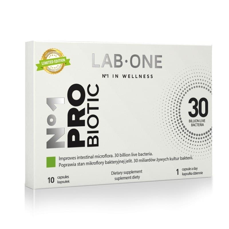LAB ONE - N°1 ProBiotic – LAB ONE packaging