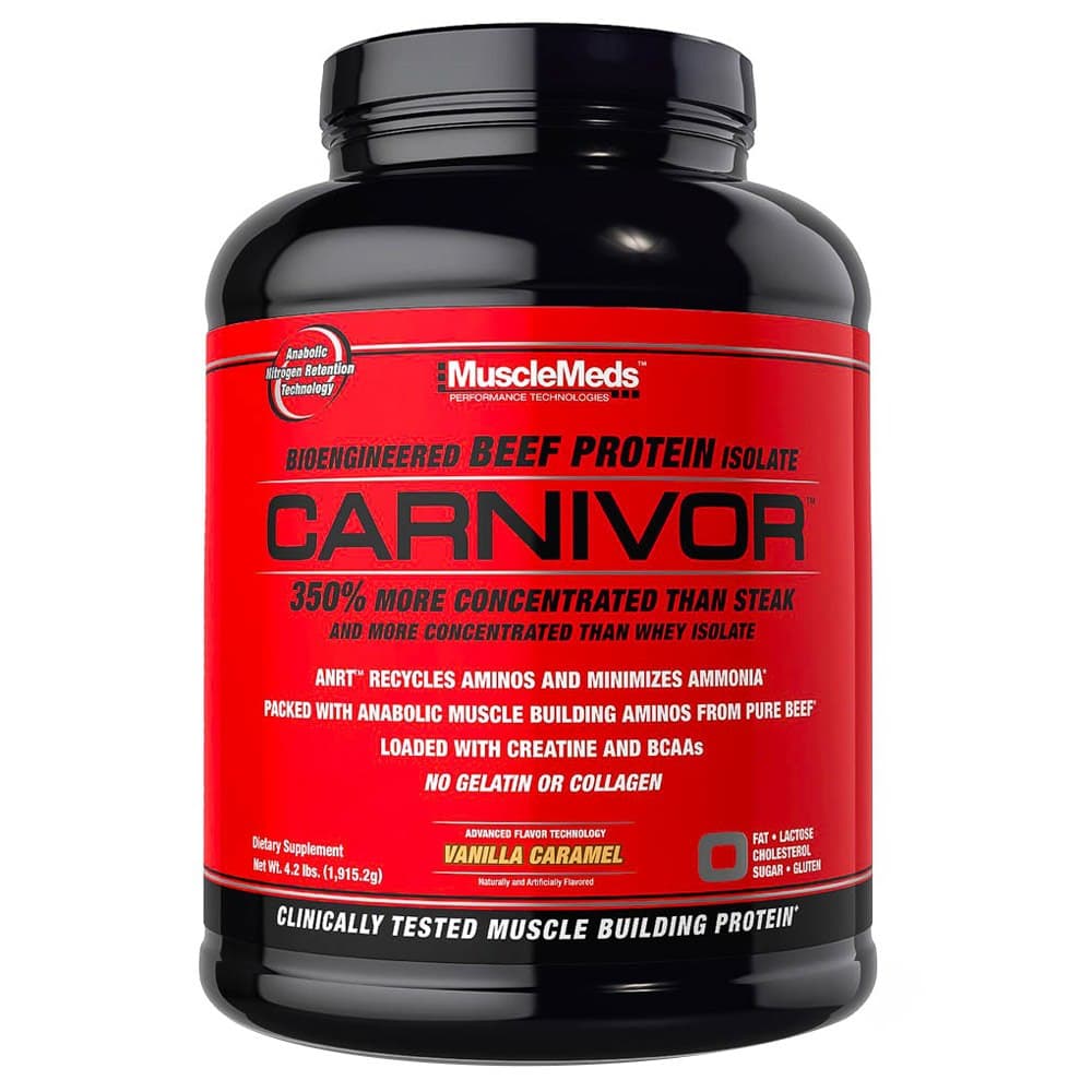 Musclemeds - Carnivor™ 100% Oksekødsprotein – MuscleMeds emballage