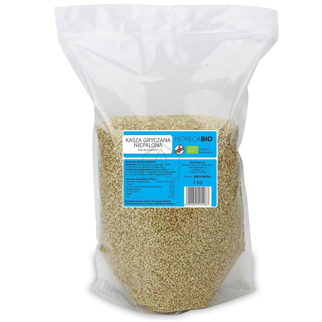 Horeca (Bio Planet) Kasza Gryczana Niepalona Bezglutenowa BIO 5 kg – Bio Planet verpakking
