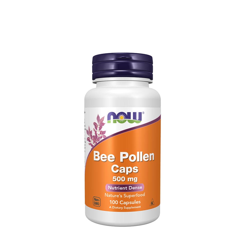 NOW Foods - Polen de Abeja - 500mg - 100 cápsulas – NOW Foods packaging