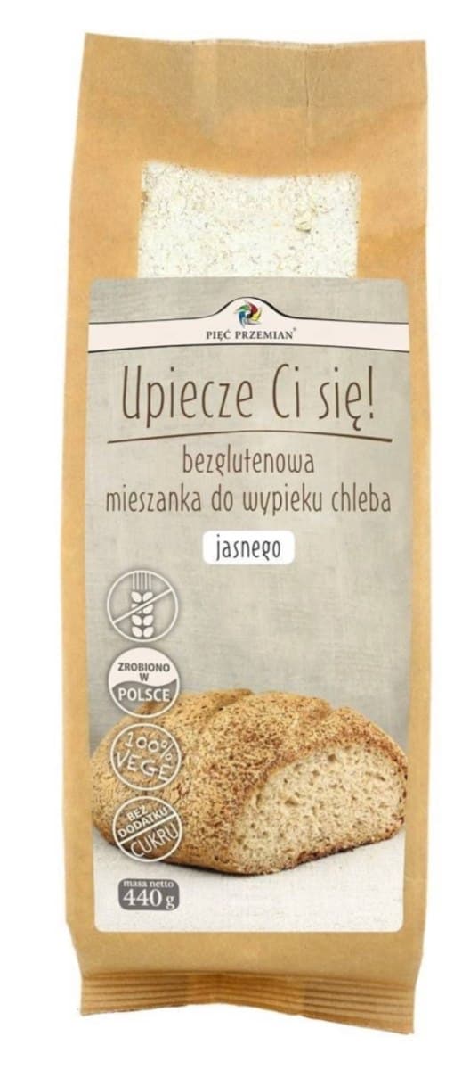 Pięć Przemian - Mezcla para Pan Sin Gluten 440g – Pięć Przemian empaque