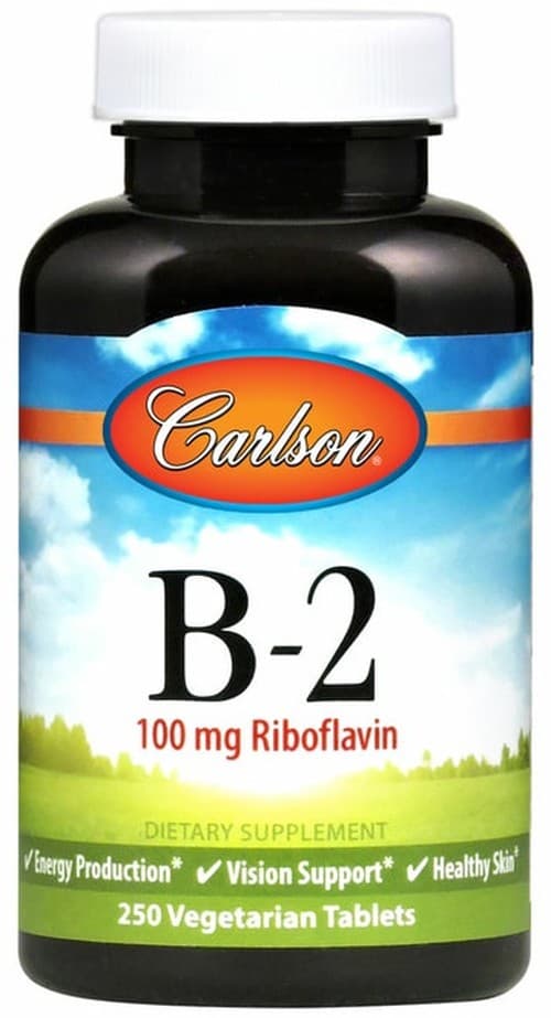 Carlson - Vitamine B-2, 100mg - 100 comprimés végétariens