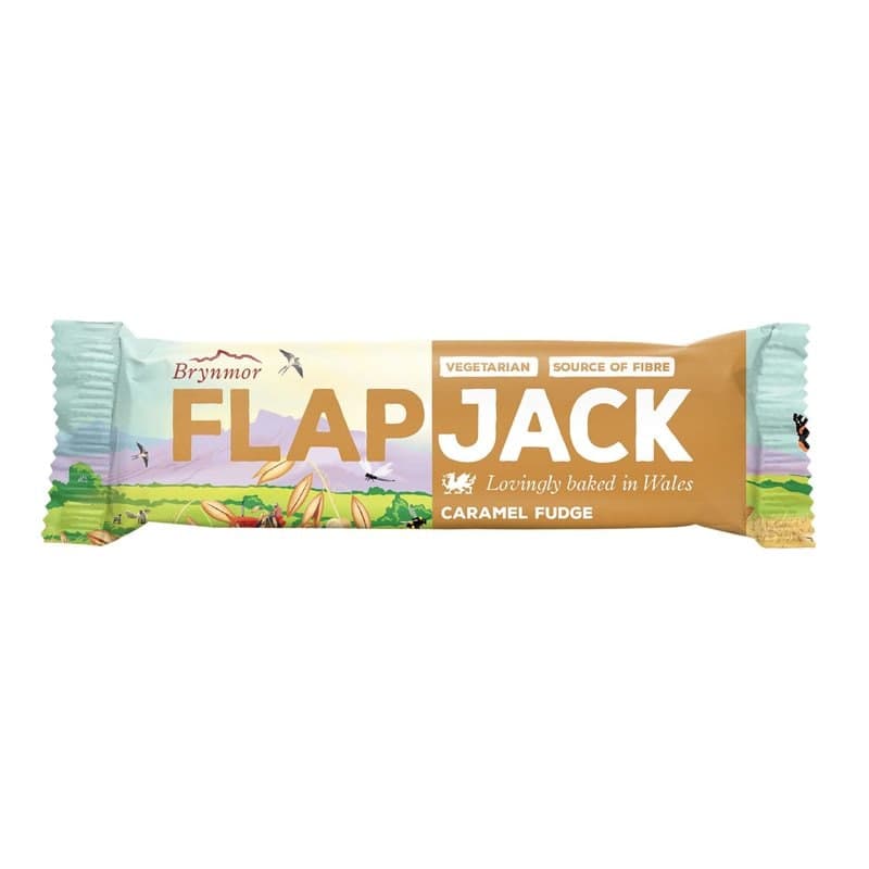 Flapjack Caramel Fudge 80g – Brynmor verpakking