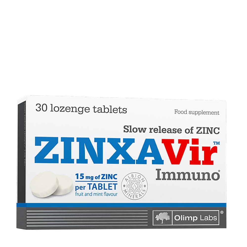 Olimp Labs Zinxavir Immuno 30 pastillas para chupar – Olimp Labs packaging