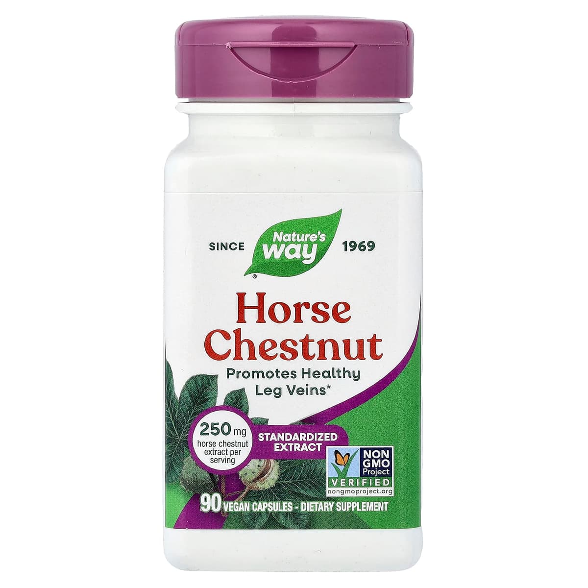Nature'S Way - Horse Chestnut Premium Extract - 90 Caps – Nature's Way förpackning