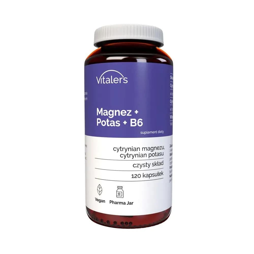 Vitalers - Magnesium + Potassium + B6 – Vitalers förpackning