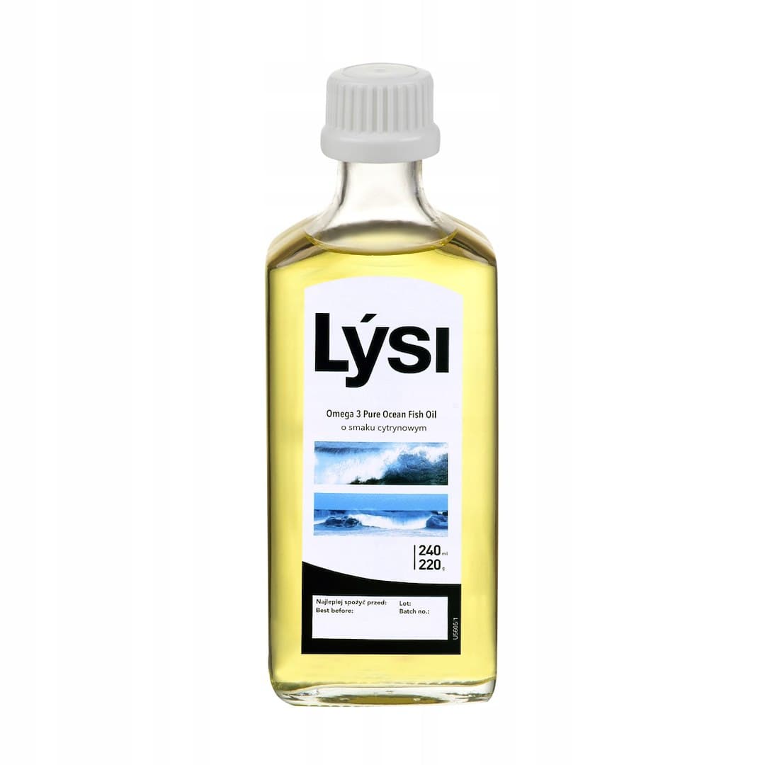 Lysi Sport Omega 3 Pure Ocean Fishoil 240 ml mit Zitronengeschmack – Lýsi Verpackung