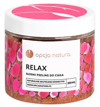Opcja Natura - Body Peeling Relax 200ml – Opcja Natura opakowanie