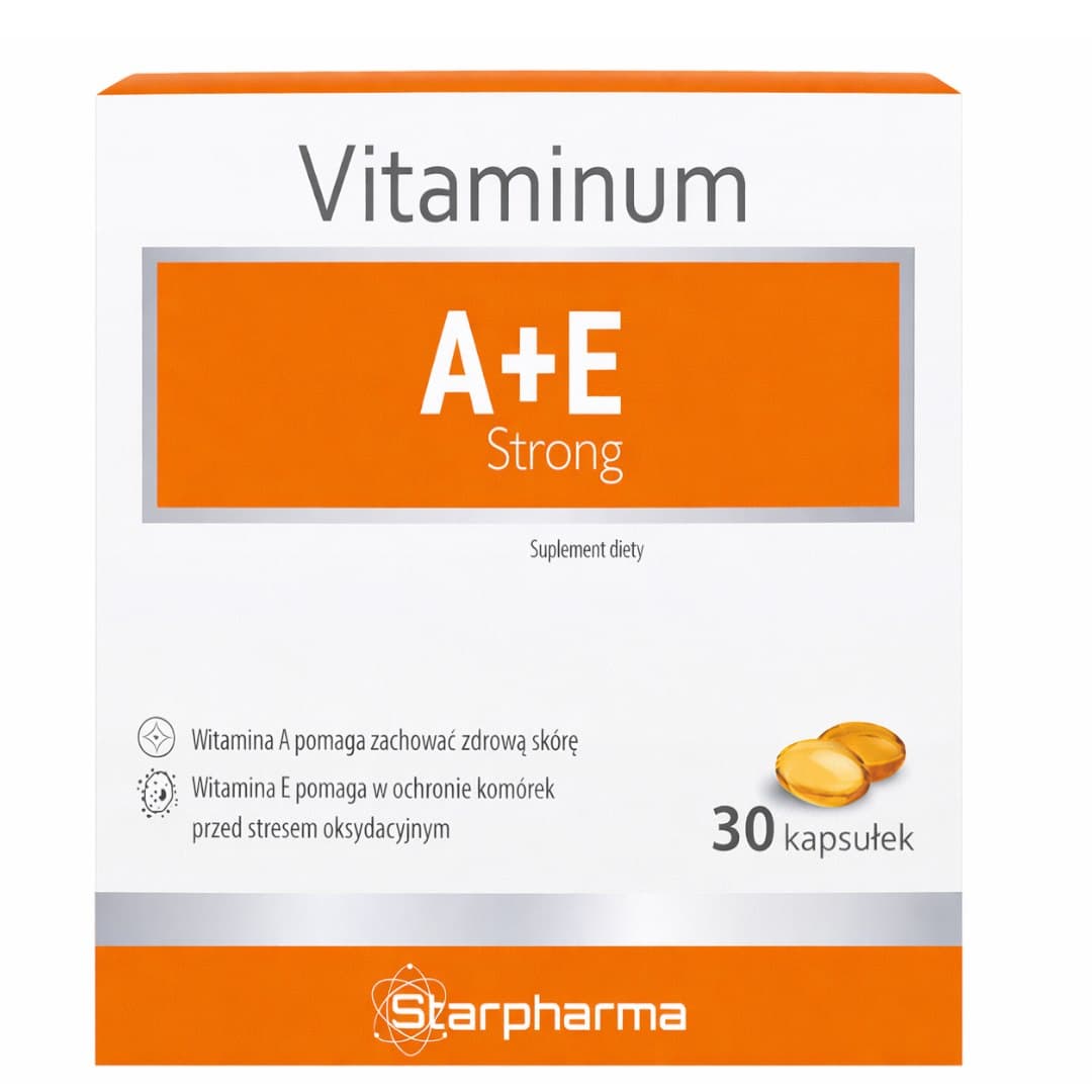 Zdrowy Lizak - Vitamin A+E Strong - 30 Kapseln – Zdrowy Lizak packaging