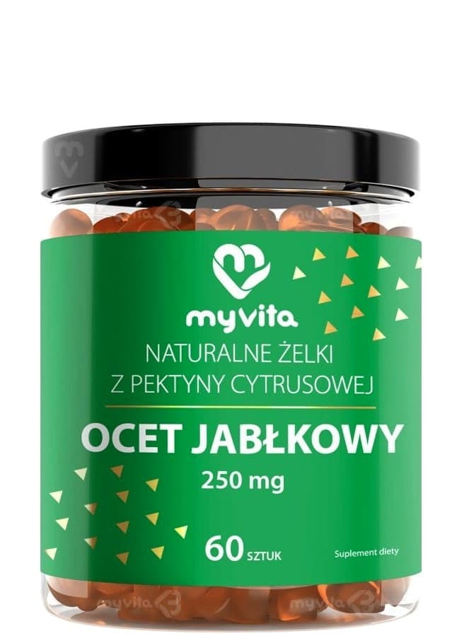 MyVita - Apple Cider Vinegar Gummies 250mg, 60 Pieces – MyVita förpackning