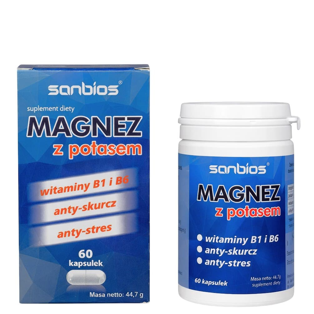 Sanbios - Magnesium With Potassium - 60 cápsulas – Sanbios packaging