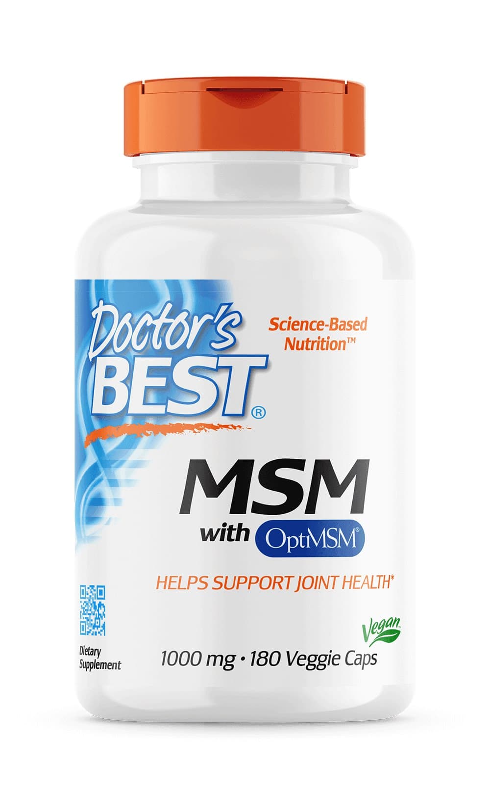 Doctor's Best MSM med OptiMSM® Pulver 250g – Doctor's Best förpackning
