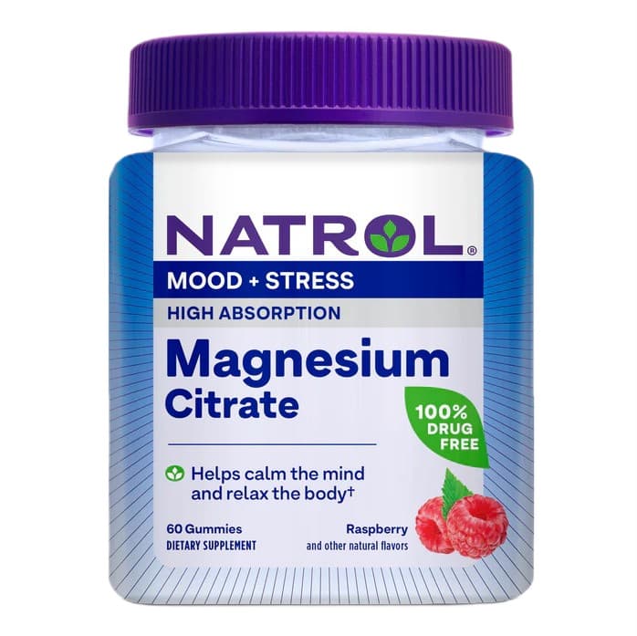 Natrol High Absorption Magnesium Citrate Hallon - 30 Tugggodis – Natrol förpackning
