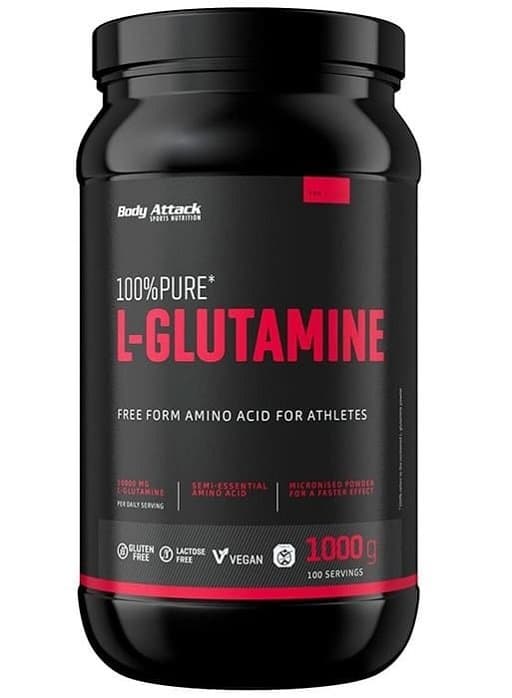 Body Attack - Reines L-Glutamin - 1 kg – Body Attack Verpackung