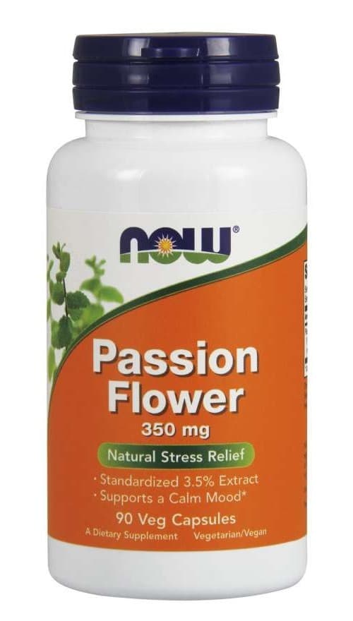 NOW Foods Passion Flower 700 mg - 90 vegetariska kapslar – NOW Foods förpackning