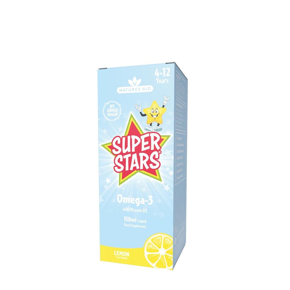 Natures Aid - Super Stars Omega-3 - 150ml – Natures Aid empaque