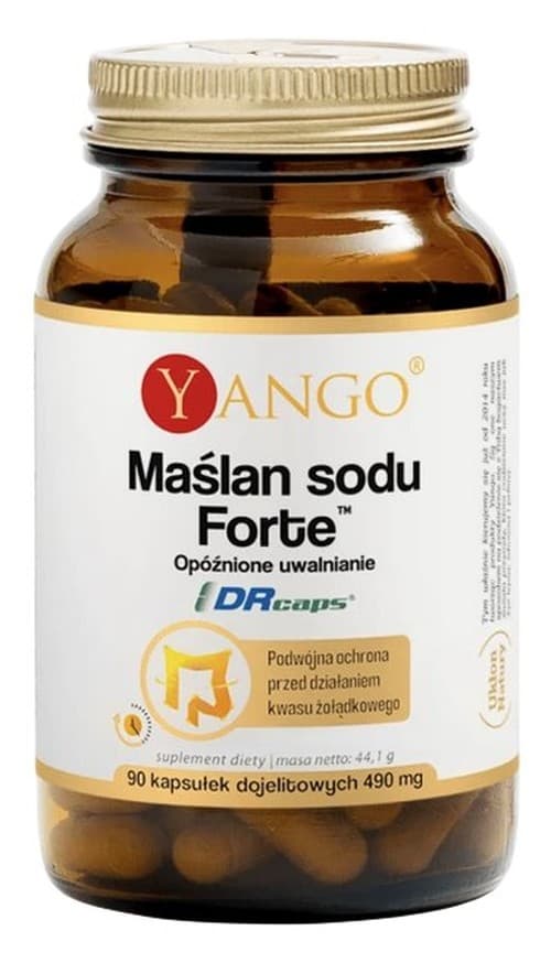 Yango Sodium Butyrate Forte 90 capsules – Yango packaging