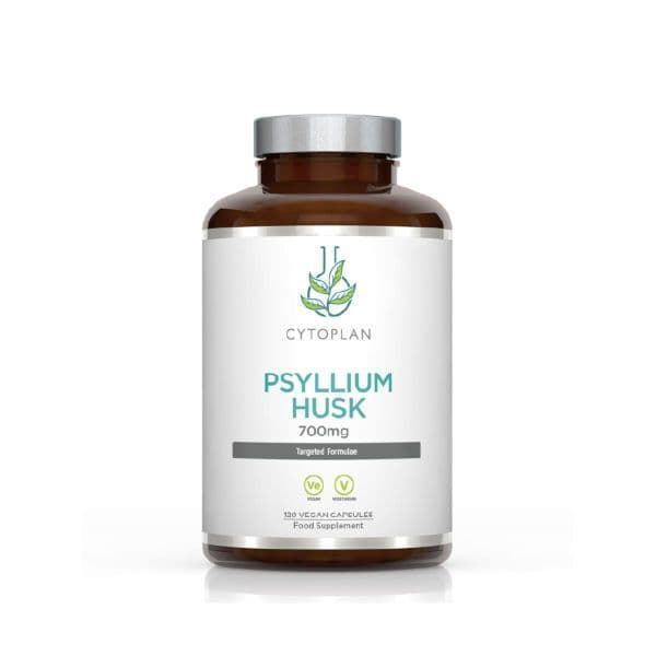Casca de Psyllium, 700 mg - 120 cápsulas – Cytoplan embalagem