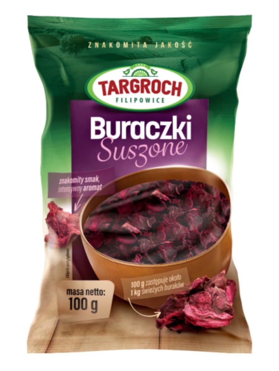 Targroch Buraczki suszone 100 g – Targroch förpackning