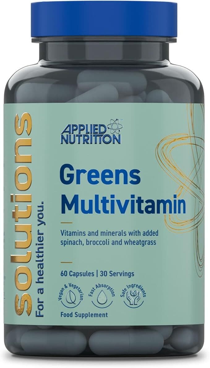 Applied Nutrition - Solutions Greens Multivitamin 90 Capsules – Applied Nutrition packaging