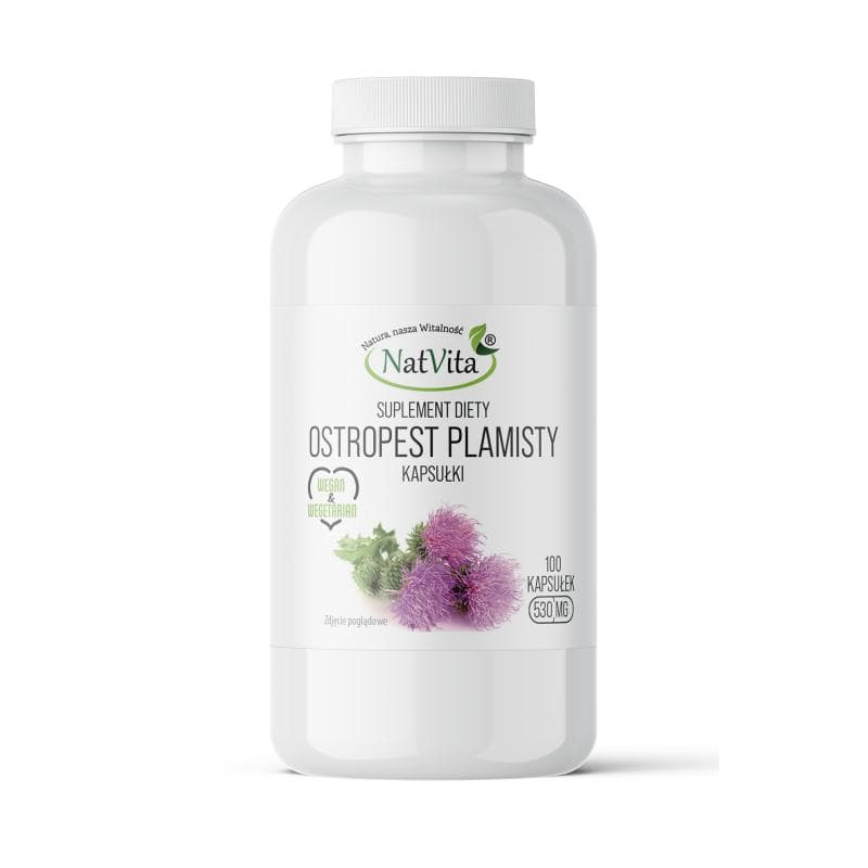 NatVita - Cardo mariano - 530 mg, 100 capsule – confezione